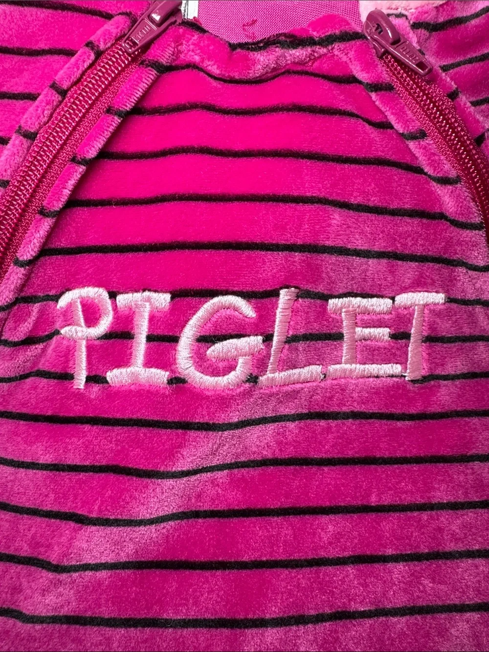 Vintage Disney Store Piglet Hooded One-Piece Costume Size 18-24 Months